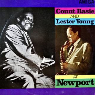 LP Count Basie and Lester Young ‎– At Newport (Jediný výraznější škrábanec přes poslední cca minutu na straně A, ale nejde slyšet.)