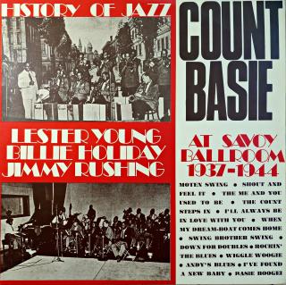 LP Count Basie ‎– At Savoy Ballroom 1937-1944 (Na desce pouze velmi jemné vlásenky. Obal v bezvadném stavu.)