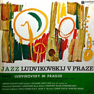 LP Czechoslovak Radio Prague Jazz Orchestra ‎– Jazz Ludvikovskij V Praze (Deska trochu ohraná, místy jsou slyšet jemné lupance. Obal v dobrém stavu.)