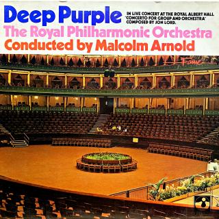 LP Deep Purple &amp; The Royal Philharmonic Orchestra – Concerto For Group And ... (Deska je v pěkném a lesklém stavu s ultra-jemnými povrchovými oděrkami. Hraje bezvadně, výborný zvuk, jen mírný praskot v tichých pasážích. Obal je v lesklém a krásném sta
