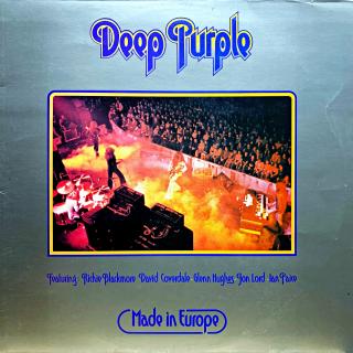 LP Deep Purple ‎– Made In Europe (Deska je trochu ohraná, mnoho jemných vlásenek i několik drobných jemných oděrek. Hraje fajn, dobrý zvuk, mírný praskot v tichých pasážích. Rozevírací obal je pěkný, jen lehce obnošený.)
