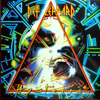 LP Def Leppard ‎– Hysteria (Včetně přílohy. Deska v pěkném stavu pouze s velmi jemnými vlásenkami. Obal je v perfektní kondici.)