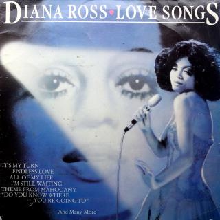LP Diana Ross ‎– Love Songs (KOMPILACE (UK, 1982 Soul, Disco) V HORŠÍM STAVU, ALE JEHLA DRŽÍ V DRÁŽCE)