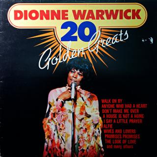 LP Dionne Warwick ‎– 20 Golden Greats (Deska ve velmi pěkném stavu. Obal jen lehce obnošený.)