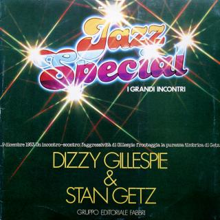 LP Dizzy Gillespie &amp; Stan Getz (ALBUM (1980, Italy, Swing) BROŽURA S VELKÝMI FOTKAMI, DESKA V SUPER STAVU MINT)