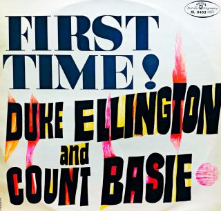 LP Duke Ellington - Count Basie – First Time! The Count Meets The Duke (Deska je v bezvadném a lesklém stavu, pravděpodobně nehraná. Obal taky v krásném stavu, pouze stopa po stržené cenovce na zadní straně.)