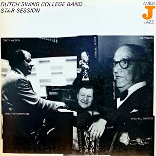 LP Dutch Swing College Band – Star Session (Deska je v pěkném a lesklém stavu, pár jemných vlásenek. Bezvadný a čistý zvuk i v pasážích mezi skladbami. Obal je v perfektní kondici.)