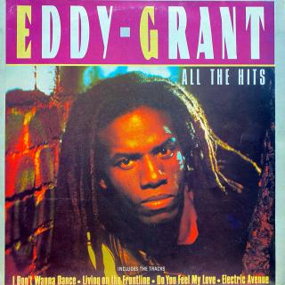 LP Eddy Grant ‎– All The Hits (Deska v pěkném stavu, jen lehce ohraná s jemnými vlásenkami. Hraje fajn, mírný praskot v tichých pasážích. Obal taky jen lehce obnošený.)