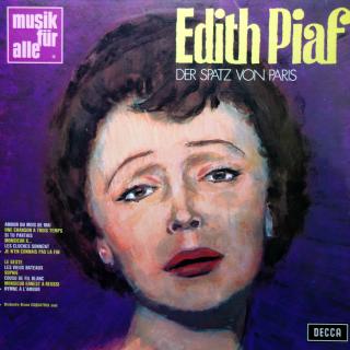 LP Edith Piaf ‎– Der Spatz Von Paris (ALBUM (Germany) Serie: Musik Für Alle, Chanson, Vocal, VELMI DOBRÝ STAV)