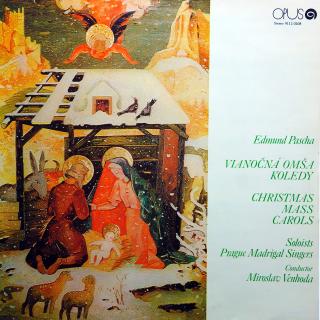 LP Edmund Pascha, Prague Madrigal ‎– Vianočná Omša Koledy / Christmas Carols (Deska i obal jsou v dobrém stavu, pár vlásenek a jedna jemná oděrka. Hraje fajn, bezvadný zvuk. )