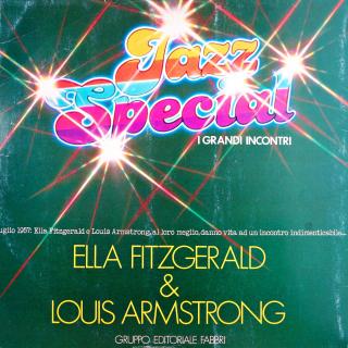 LP Ella Fitzgerald &amp; Louis Armstrong (ALBUM (Italy, Gatefold, 1980, Swing, Jazz) BROŽURA, DESKA VE VELMI DOBRÉM STAVU)
