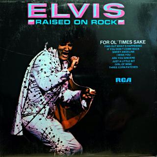 LP Elvis ‎– Raised On Rock / For Ol' Times Sake (Deska i obal jsou v pěkném stavu, velmi lehké stopy používání. Hraje fajn, jen mírný praskot v tichých pasážích.)