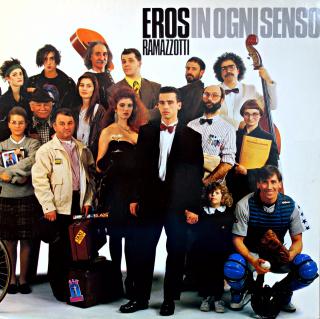 LP Eros Ramazzotti ‎– In Ogni Senso (Deska je vizuálně v horším stavu, ale zvuk ok. Obal trochu obnošený.)