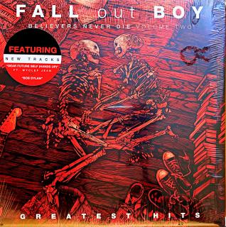 LP Fall Out Boy ‎– Believers Never Die (Volume 2) (Včetně insertu. Bylo zapečetěno, ale musel jsem ověřit barvu vinylu (bílý vinyl s červenými stříkanci). Perfektní stav nového kusu.)