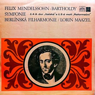 LP Felix Mendelssohn-Bartholdy, L.Maazel – Symfonie C.4 A Dur “Italska“ A C.5... (Top stav i zvuk!)