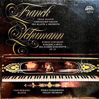 LP Franck, Schumann, Moravec – Symfonické Variace Pro Klavír A Orchestr / Kon... (Pěkný stav i zvuk.)