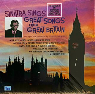 LP Frank Sinatra – Sinatra Sings Great Songs From Great Britain (Nové a stále zatavené ve fólii. Jen ta fólie je zepředu prasknutá a na čelní straně je dlouhý jemný škrábanec viz foto.)