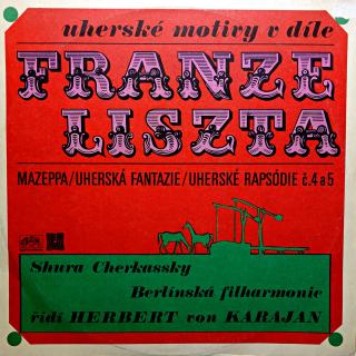 LP Franz Liszt ‎– Mazeppa · Ungarische Fantasie · Ungarische Rhapsodien (Deska je v pěkném stavu. Obal má obroušené hrany, ale potisk je z obou stran pěkný.)