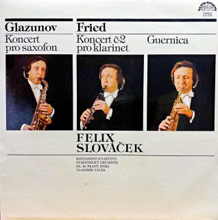LP Glazunov, Fried – Koncert Pro Saxofon / Koncert Č•2 Pro Klarinet / Guernica (Top stav i zvuk!)