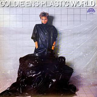 LP Goldie Ens – Plastic World (Deska i obal jsou v krásném a lesklém stavu, jen pár jemných vlásenek. Bezvadný a čistý zvuk.)