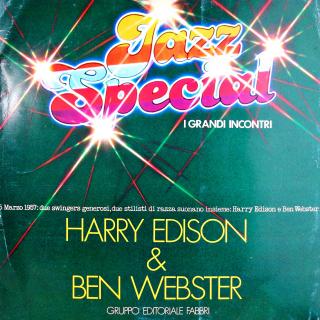 LP Harry Edison &amp; Ben Webster (ALBUM (Italy, 1980, Swing) ROZEVÍRACÍ OBAL S VELKÝMI FOTKAMI, DESKA VE VELMI DOBRÉM STAVU)