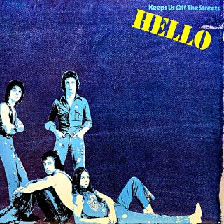 LP Hello – Keeps Us Off The Streets (Deska je v krásném a lesklém stavu, pouze dvě drobné povrchové oděrky. Hraje bezvadně, výborný a čistý zvuk. Obal je v krásném stavu, jen pár mikro-oděrek na hranách.)