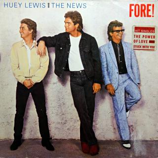 LP Huey Lewis And The News ‎– Fore! (Deska je ohraná, mnoho vlásenek i drobných povrchových oděrek. Nicméně stále hraje ok, jen občas nějaký lupanec. Obal v pěkném stavu.)