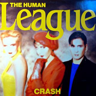 LP Human League ‎– Crash (Deska jen mírně ohraná. Rozevírací obal také jen trochu obnošený s lehce obroušenými hranami)