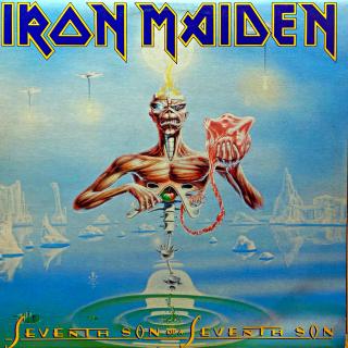 LP Iron Maiden – Seventh Son Of A Seventh Son (Deska je v pěkném stavu, pár jemných vlásenek a několik velmi jemných kosmetických oděrek. Bezvadný a čistý zvuk i v pasážích mezi skladbami. Obal v krásném stavu, jen velmi lehké stopy používání.)