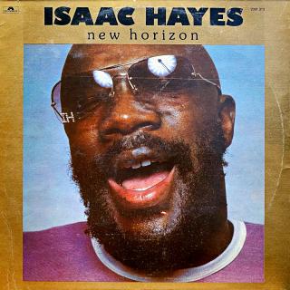 LP Isaac Hayes ‎– New Horizon (Deska je trochu ohraná s mnoha jemnými vlásenkami a na jedné straně má kousek jakoby matný povrch. Hraje bezvadně, výborný zvuk, pouze mírný praskot v tichých pasážích. Obal je v krásném stavu.)