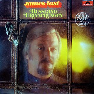 LP James Last ‎– Russland Erinnerungen (Deska je mírně ohraná, pár velmi jemných oděrek. Hraje fajn, jen mírný praskot v tichých pasážích. Obal v pěkném stavu.)