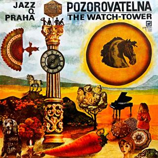 LP Jazz Q Praha ‎– Pozorovatelna (The Watch-Tower) (Deska je v krásném a lesklém stavu, jen pár krátkých, ultra-jemných vlásenek. Hraje výborně, velmi mírný praskot v ambientních pasážích. Obal v perfektní kondici s podpisem (?) viz foto.)