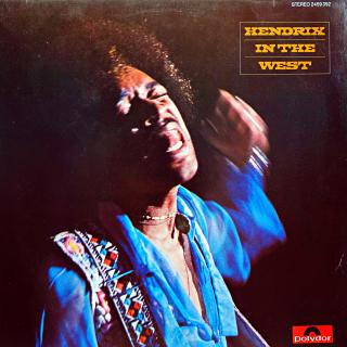 LP Jimi Hendrix ‎– Hendrix In The West (Deska i obal jsou ve velmi pěkném stavu, pouze jemné vlásenky. Bezvadný a čistý zvuk i v pasážích mezi skladbami.)