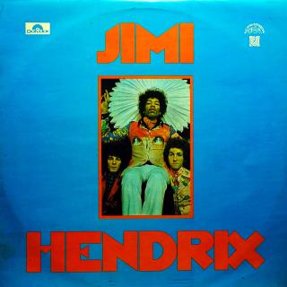 LP Jimi Hendrix ‎– Jimi Hendrix (Deska je v pěkném stavu pouze s jemnými vlásenkami pod ostrým světlem. Obal taky v pěkném stavu, jen lehké stopy používání.)