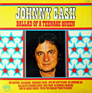 LP Johnny Cash ‎– Ballad Of A Teenage Queen (Deska je v krásném a lesklém stavu, jen velmi lehké stopy používání pod ostrým světlem. Bezvadný a čistý zvuk. Obal je taky v krásném stavu.)