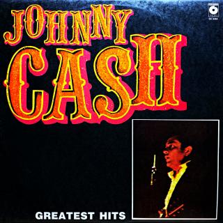LP Johnny Cash ‎– Greatest Hits (Deska je v krásném a lesklém stavu, pravděpodobně nehraná. Bezvadný a čistý zvuk i v pasážích mezi skladbami. Obal je taky pěkný, pouze velmi lehké stopy používání.)
