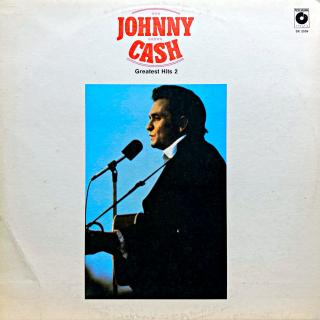 LP Johnny Cash ‎– Greatest Hits Vol. 2 (Deska je v krásném a lesklém stavu, pravděpodobně nehraná. Obal je taky pěkný, jen lehké stopy používání.)