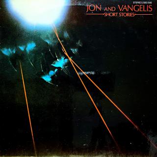 LP Jon And Vangelis – Short Stories (Deska je v krásném a lesklém stavu, pár jemných vlásenek. Hraje bezvadně, výborný a čistý zvuk. Obal je v krásném stavu. Orig. vnitřní obal s potiskem má kousek odstřižený.)
