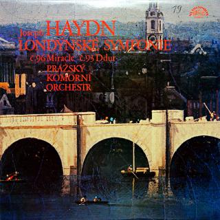 LP Joseph Haydn, Pražský Komorní Orchestr ‎– Symfonie 96 D Dur / Symfonie 93 D  (Deska jen lehce ohraná, jemné vlásenky. Obal je v krásném stavu.)