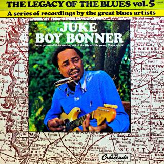 LP Juke Boy Bonner ‎– The Legacy Of The Blues Vol. 5 (Deska je v bezvadném a lesklém stavu, pravděpodobně nehraná. Obal je taky v perfektní kondici.)