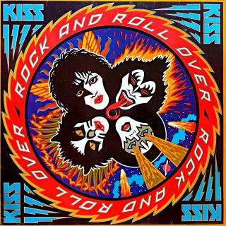 LP Kiss – Rock And Roll Over (Deska je pěkná a lesklá, mírně ohraná s mnoha velmi jemnými vlásenkami a několika vlásenkami výraznějšími. Hraje bezvadně, výborný zvuk, jen mírný praskot mezi skladbami. Obal je krásný a lesklý, pouze velmi jemné oděrky na h