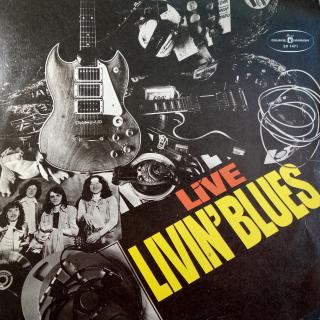 LP Livin' Blues ‎– Livin' Blues Live (Na desce je pár jemných vlásenek a několik velmi jemných povrchových oděrek. Kromě toho pěkný a lesklý stav. Hraje výborně, velmi dobrý a čistý zvuk. Obal je ve velmi pěkném stavu.)