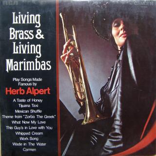 LP Living Brass &amp; Living Marimbas ‎– Play Songs Made Famous By Herb Alpert (UK, 1969, Latin Jazz, Easy Listening)