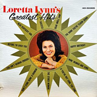 LP Loretta Lynn – Greatest Hits (Deska i obal jsou v bezvadném a lesklém stavu. Pravděpodobně nehrané.)