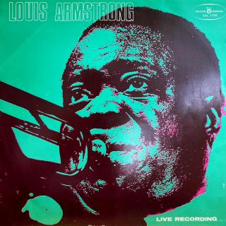 LP Louis Armstrong ‎– Live Recording (Deska je mírně ohraná, jemné vlásenky a pár velmi jemných povrchových oděrek. Hraje fajn, jen mírný praskot v záznamu. Obal v pěkném stavu, pouze velmi lehké stopy používání.)