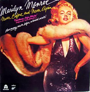LP Marilyn Monroe And Jane Russell – Never Before And Never Again / A Rare Side  (Deska je v pěkném a lesklém stavu, pouze velmi jemné vlásenky. Bezvadný a čistý zvuk i v tichých pasážích. Obal ve velmi pěkném stavu.)