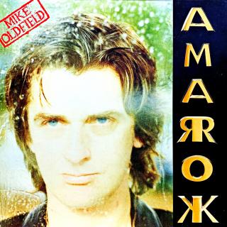 LP Mike Oldfield ‎– Amarok (Deska je pěkná a lesklá, mírně ohraná s několika vlásenkami. Hraje bezvadně, výborný a čistý zvuk, jen na začátku desky mírný praskot. Obal je v krásném a lesklém stavu.)