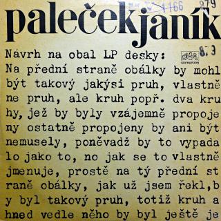 LP Mirek Paleček, Michael Janík ‎– Paleček &amp; Janík (Deska ve velmi pěkném stavu, jen pár jemných vlásenek. Obal také pěkný s razítky a jednou malou oděrkou na čelní straně. Stereo verze.)