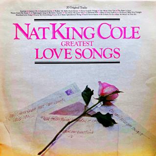 LP Nat King Cole – Greatest Love Songs (Deska je v krásném a lesklém stavu, jen několik ultra-jemných vlásenek. Hraje bezvadně, výborný zvuk. Obal je taky velmi pěkný, pouze velmi lehké stopy používání a jedna drobná oděrka.)