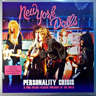 LP New York Dolls ‎– Personality Crisis - A Pink Patent Plastic Portrait Of The  (Bezvadný stav. Zataveno ve fólii. Limitovaná edice. Bílý vinyl)